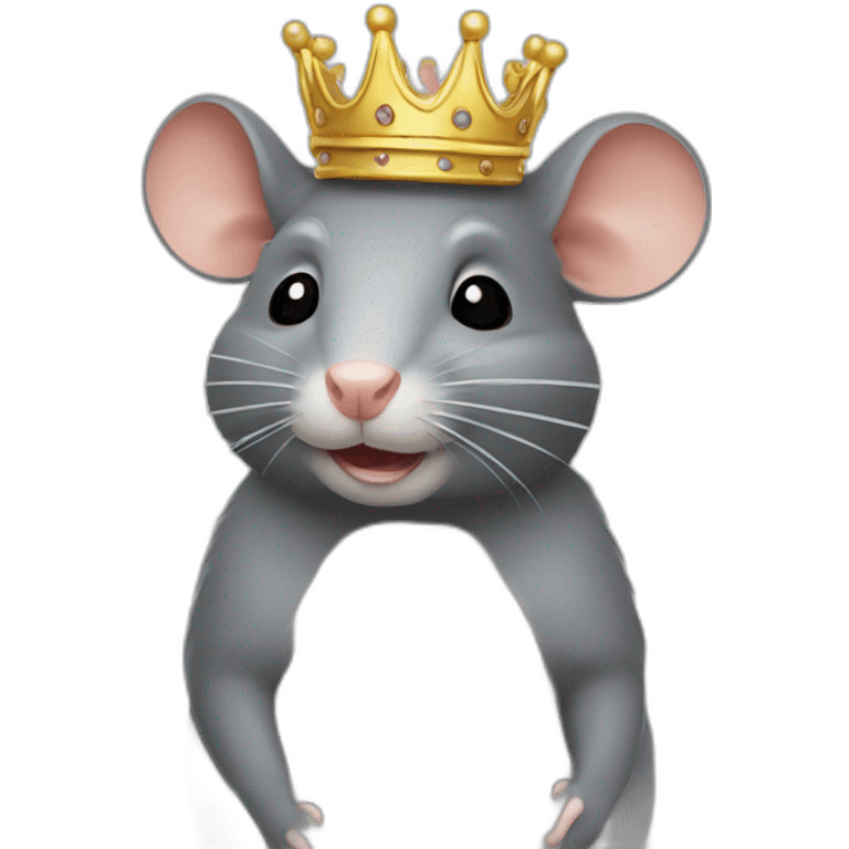 Rat avec une couronne  emoji