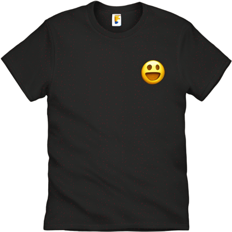 black tshirt write the letters FF emoji