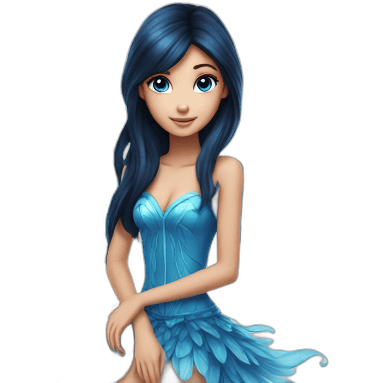 bloom-the-winx-girl-fairy-wings-dark-hair-blue-eyes emoji