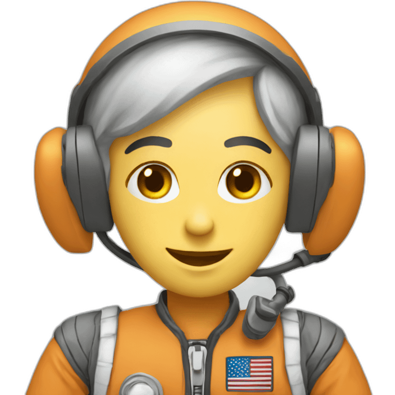 call center astronaut emoji