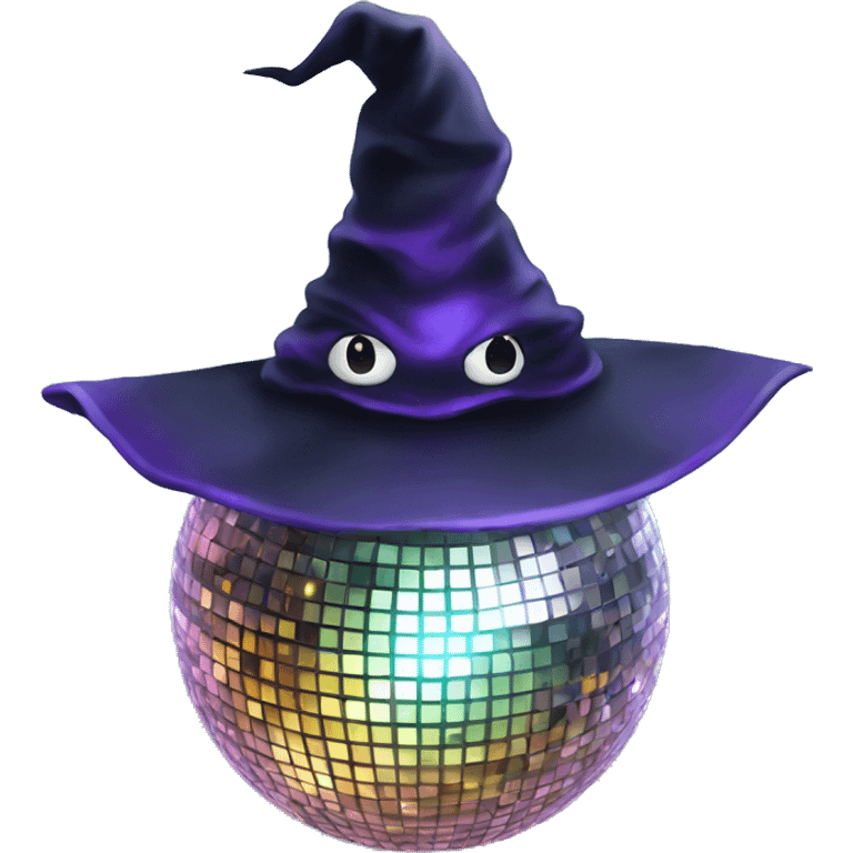 Witch disco ball emoji