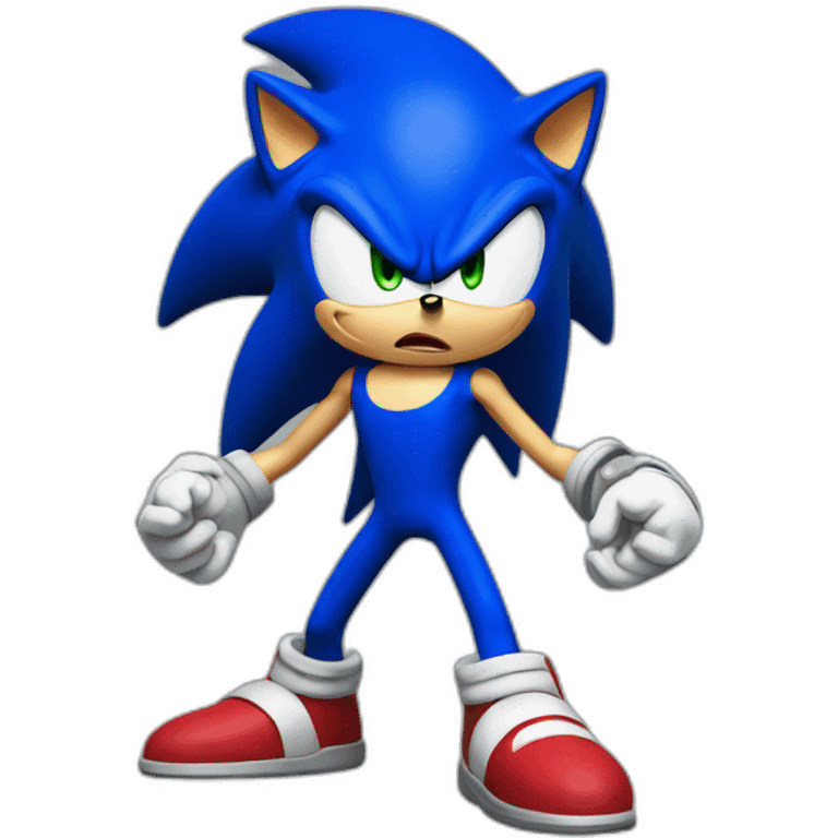 Sonic angry emoji