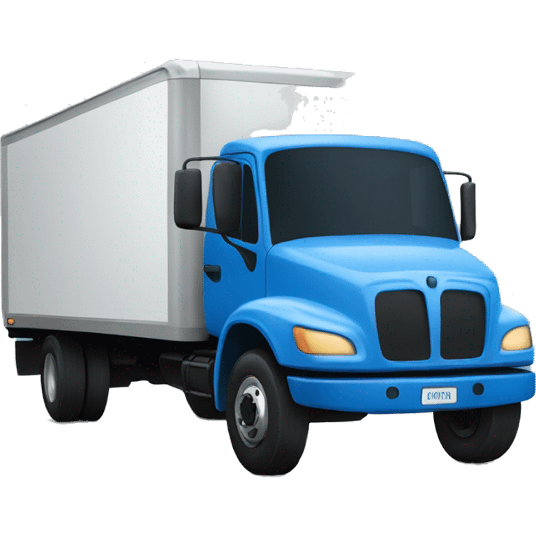 A blue lighten truck  emoji