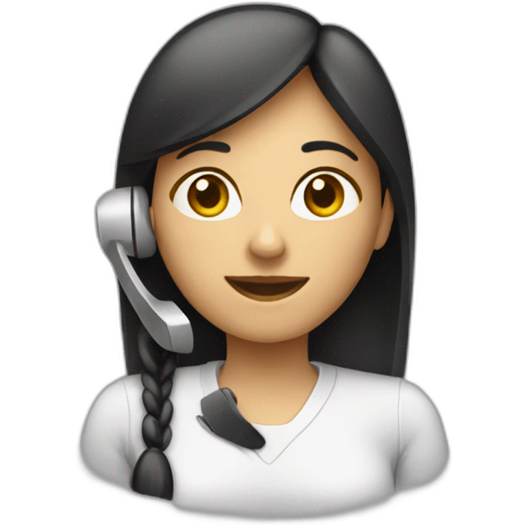 female phone support emoji