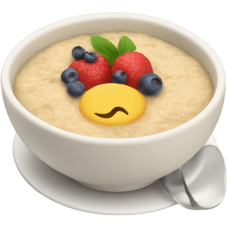 porridge with fruit emoji