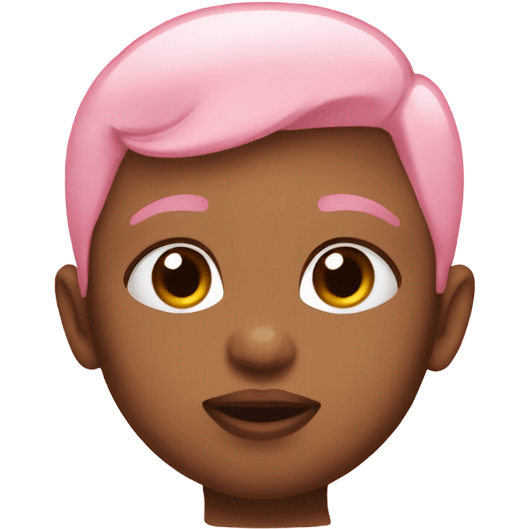 Baby pink kiss emoji