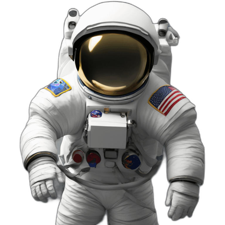 Astronaut on moon emoji