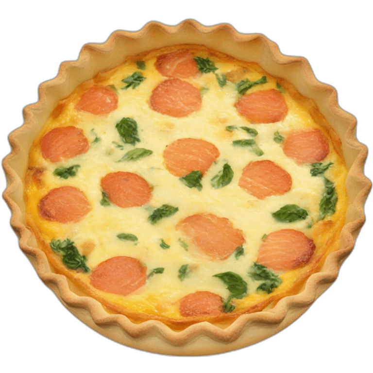 Quiche saumon epinard emoji