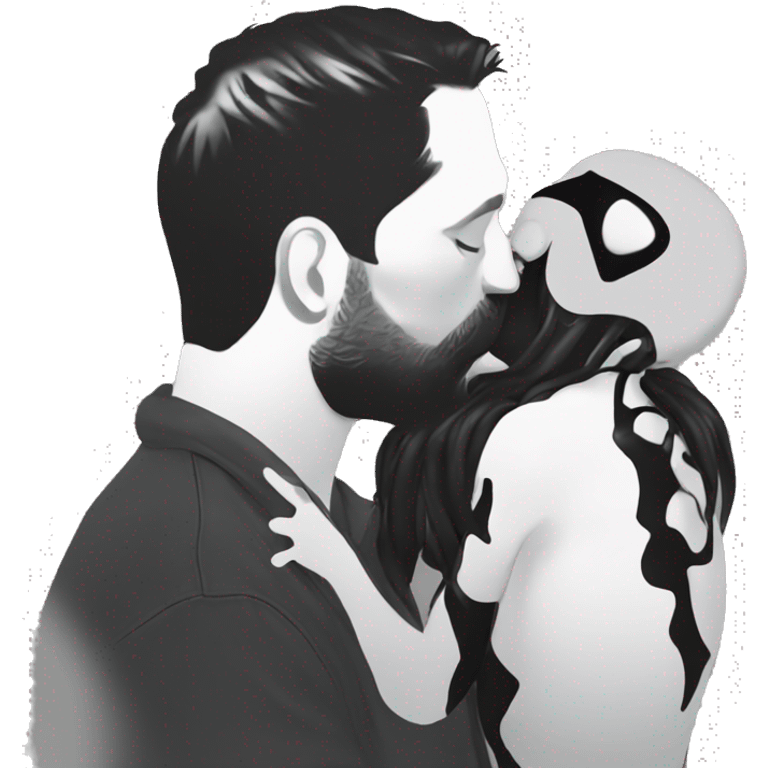 Tom Hardy kisses Venom  emoji