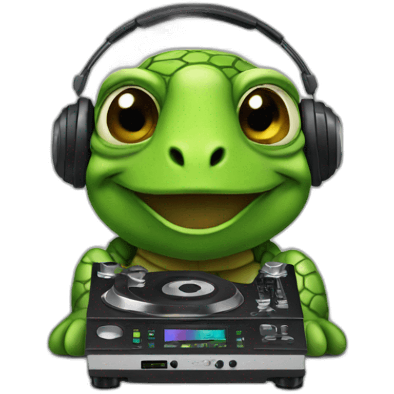 dj turtle emoji