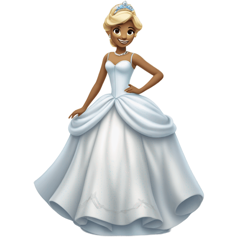 white full body cinderella emoji