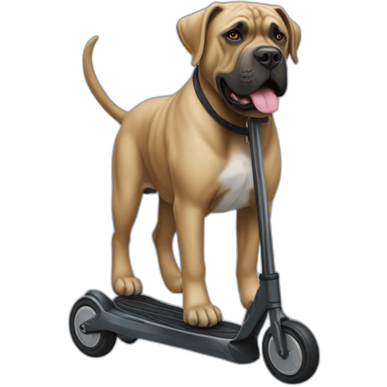 Cane corso sur une trottinette emoji