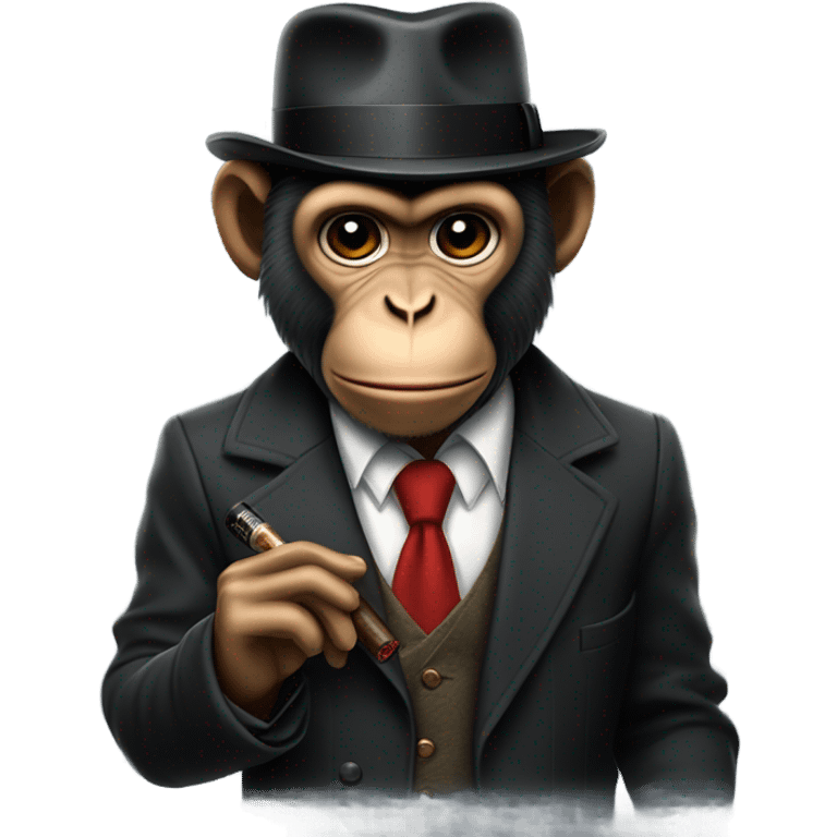 Gangster monkey emoji