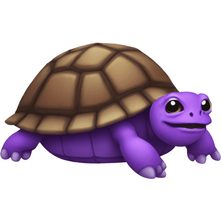 Purple devil emoji turtle emoji