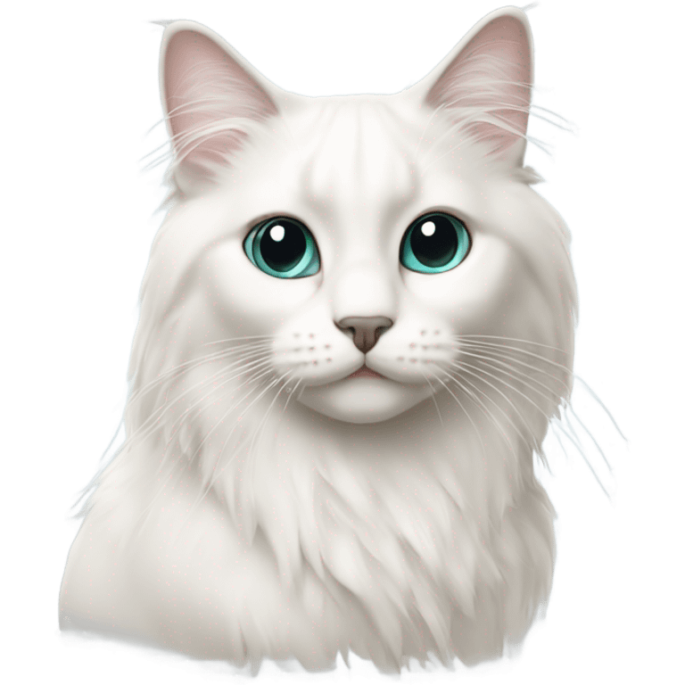 White ragdoll cat. emoji