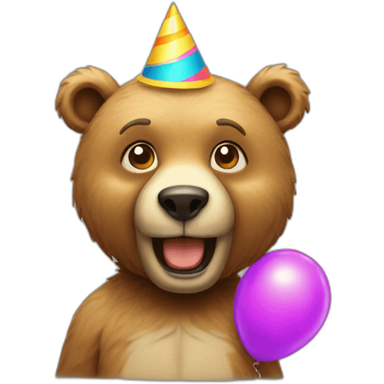 party bear emoji