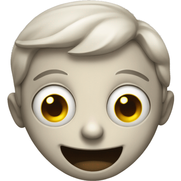 Smiling face creepy emoji