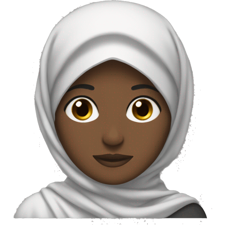 black hijabi gving advice emoji