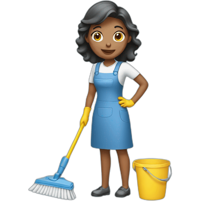 cleaning lady emoji