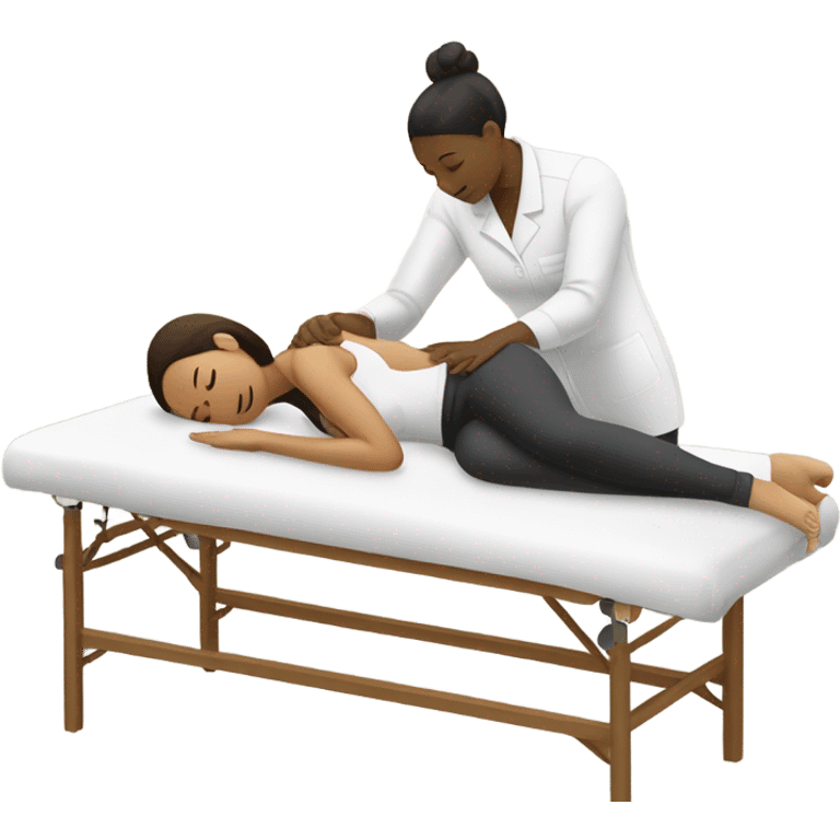 Woman having massage emoji