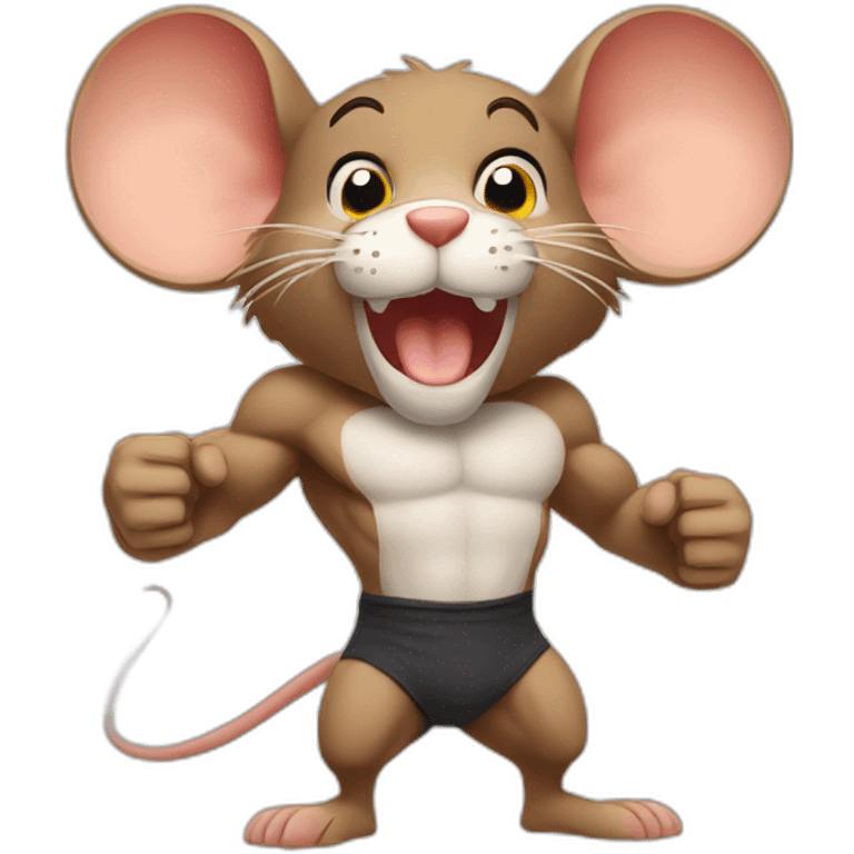 Muscular Mouse emoji