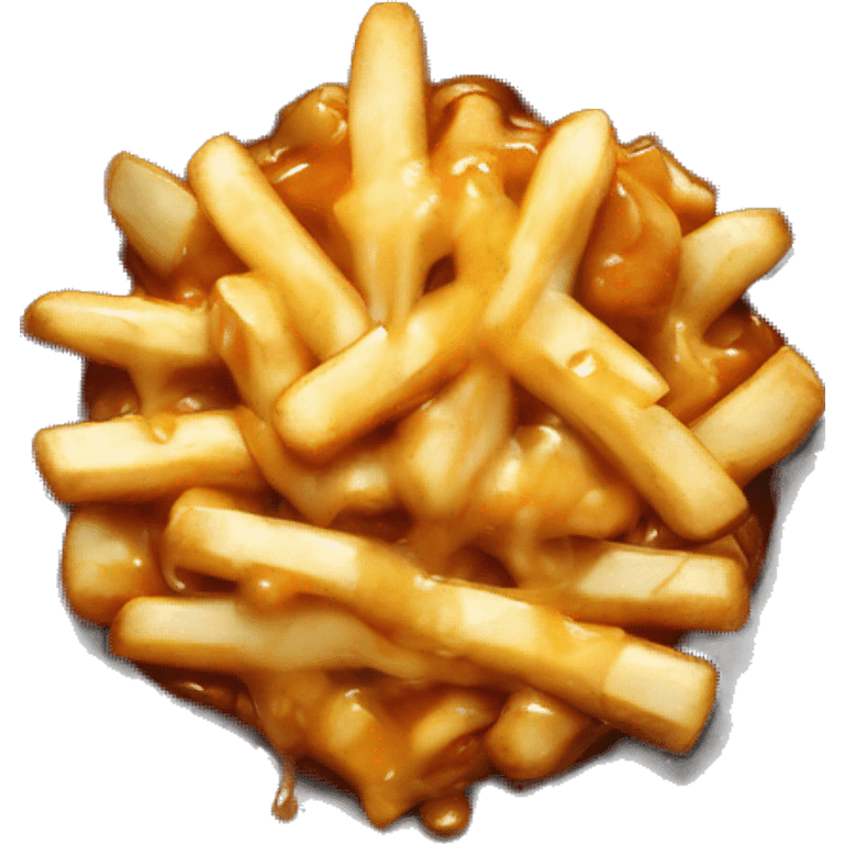 Poutine qui mange une poutine  emoji