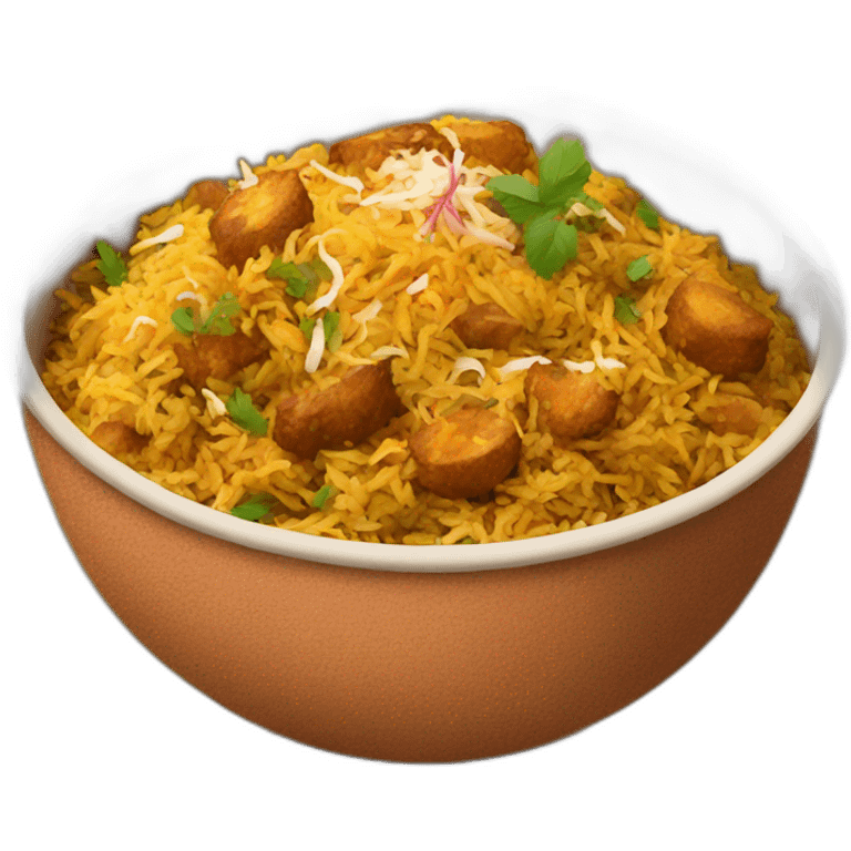 Hyderabad dum biryani emoji