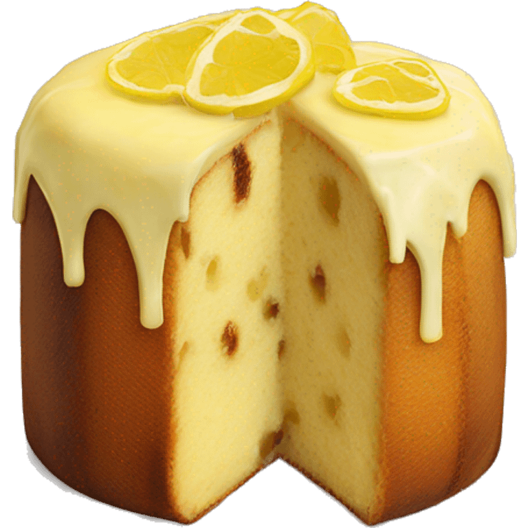 Limoncello panettone cake emoji