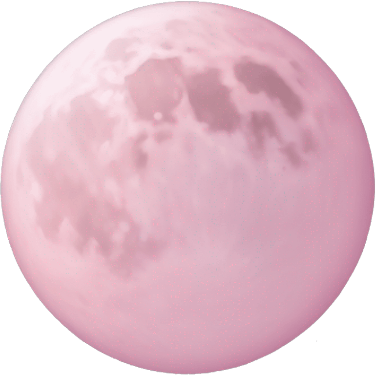 pastel pink moon emoji