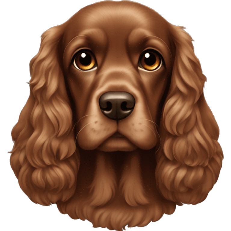 Brown Cocker spaniel kahverengi emoji