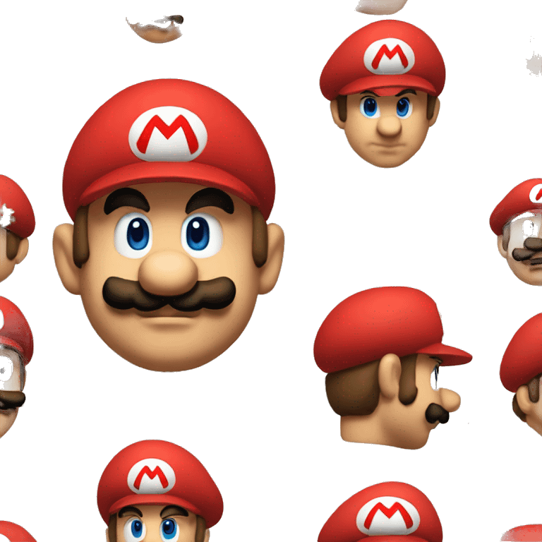 Super mario head  emoji