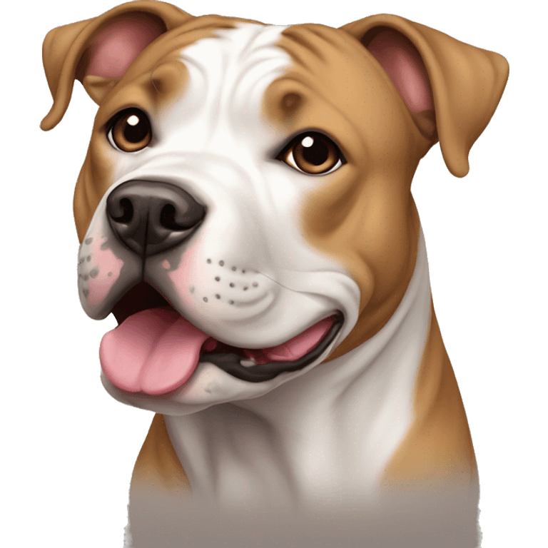 Drooling American Staffordshire Terrier emoji