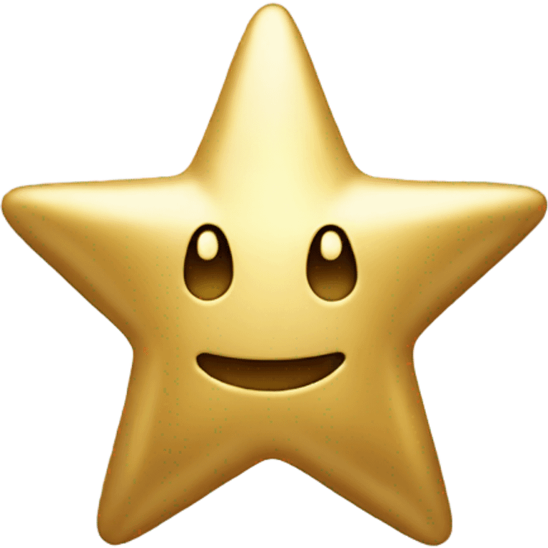 Gold star with smiley face emoji