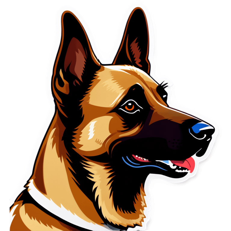 Belgian malinois president emoji