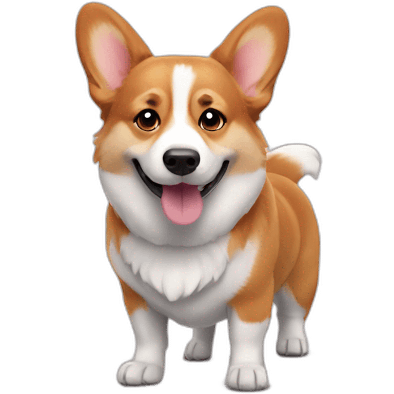 corgi says awesome emoji