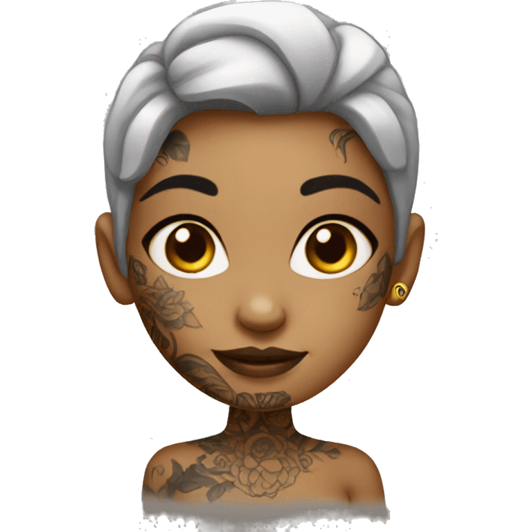 Tattooed girl emoji