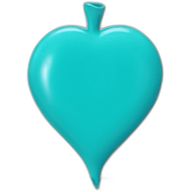 Coeur bleu turquoise emoji