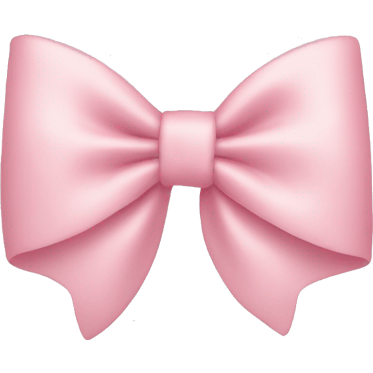 light pink bow on light pink bow emoji