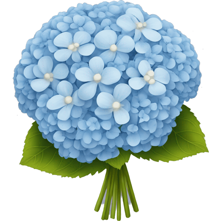 hydrangea flower bouquet with baby’s breath emoji