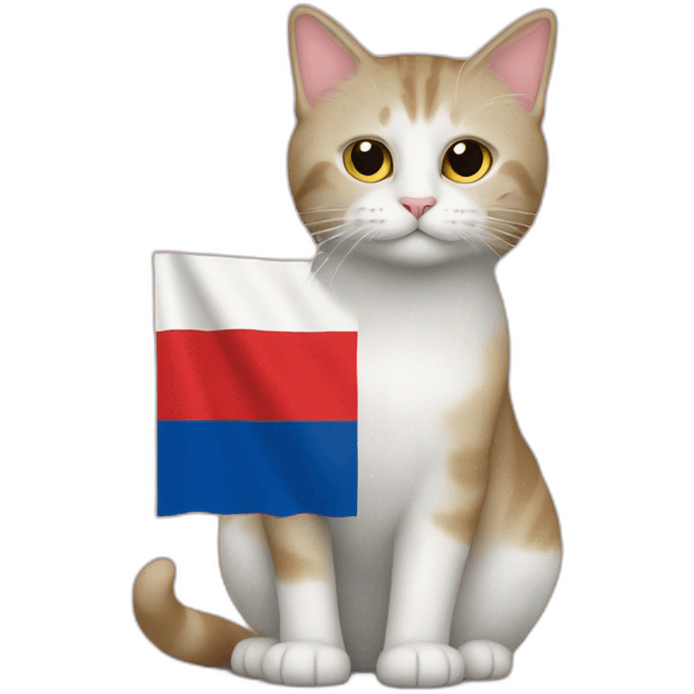 Czechia, Czech flag, cat, clothing emoji