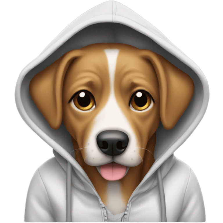 dog wearing hoodie  emoji