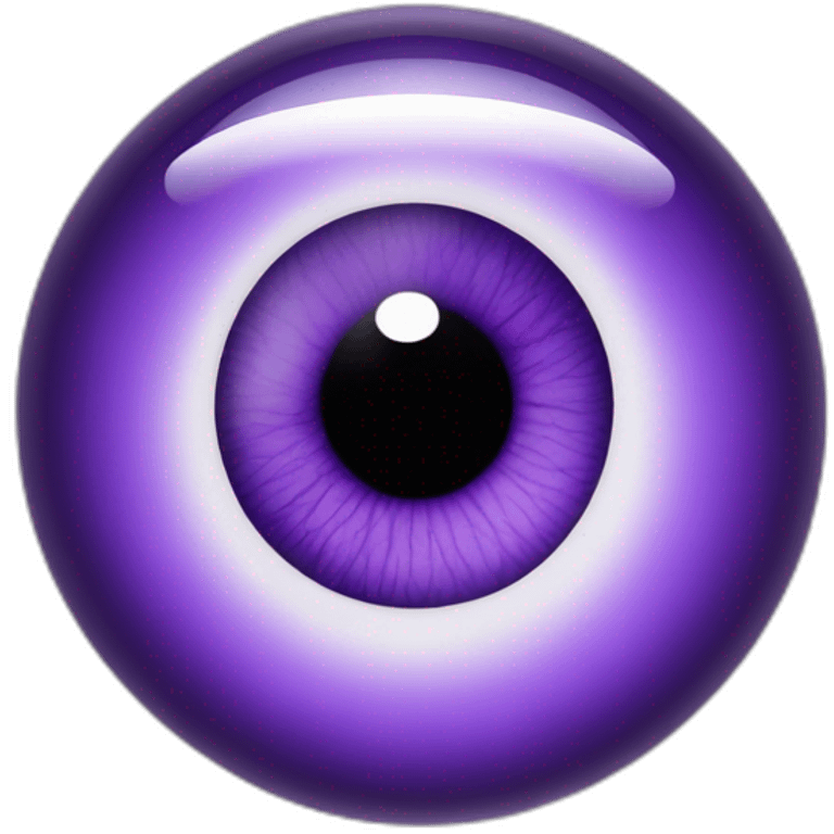 majestic godly violet iris eyeball serious intense symmetrical knowledgable emoji