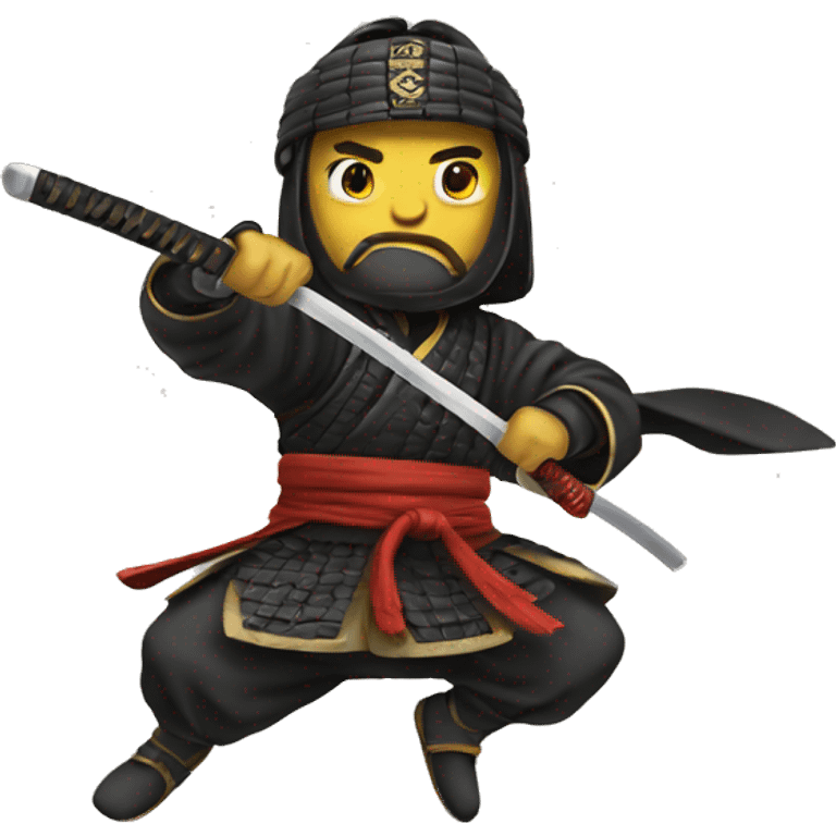 Flying samurai emoji