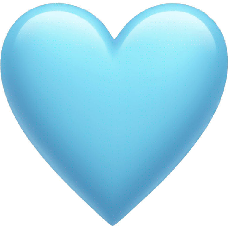 pastel blue heart emoji