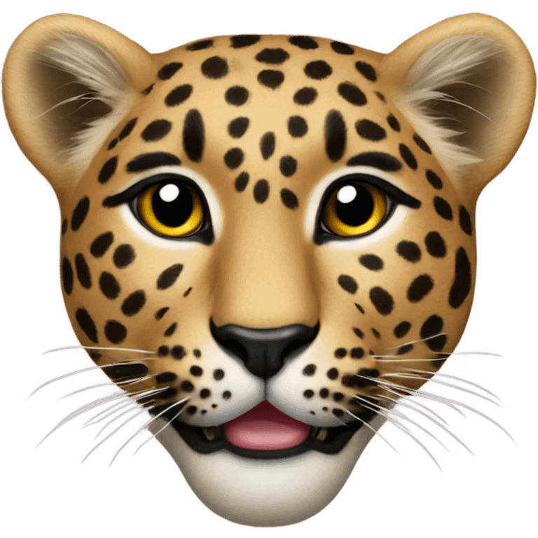 Leopard heart emoji