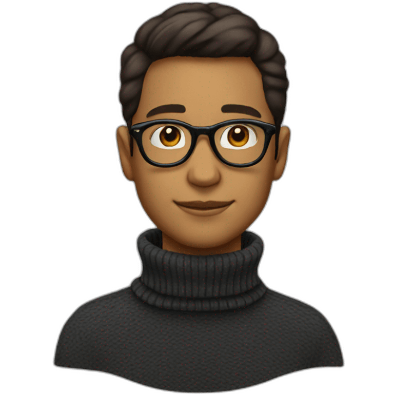 turtleneck glasses emoji