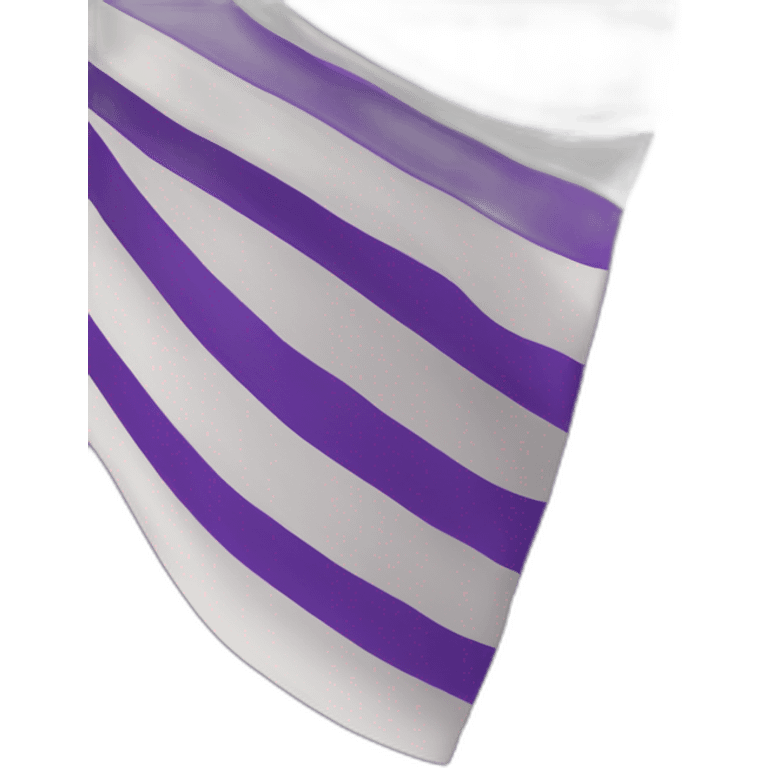 purple and white band flag emoji