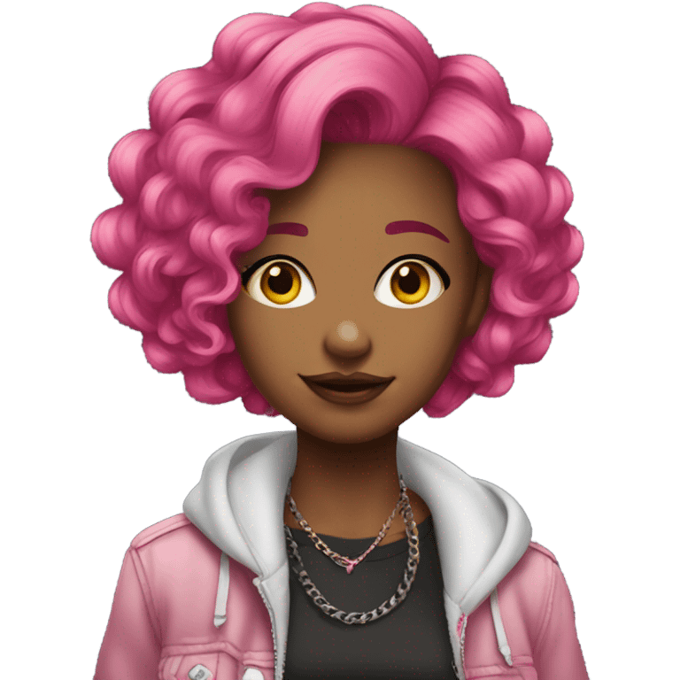 pink hair alt girl emoji