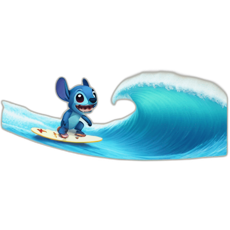 stitch surfing emoji