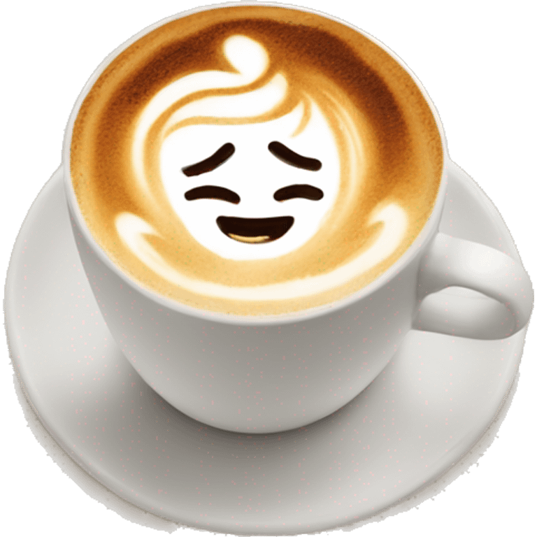 Latte art emoji